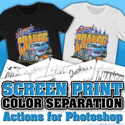 COLOR SEPARATION SOFTWARE FOR PHOTOSHOP – AUTOMATIC CAMERA READY COLOR SEPARATIONS FOR SCREEN PRINTING WITH SPOT ME