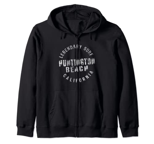 LEDGENDARY SURF HUNTINGTON BEACH - CIRCLE STAMP Zip Hoodie