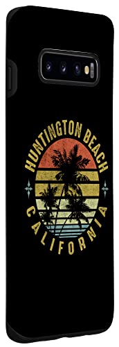 Huntington Beach California Retro Palm Sunset - Beach Design Case