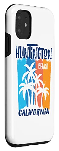 Huntington Beach California Fun Colorful Palm Trees Design Case
