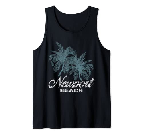 Newport Beach California - Two Big Palms Tank Top