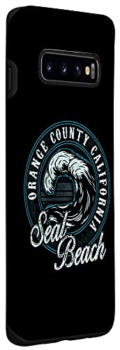Seal Beach Retro Wave Circle - Beach Gift Case