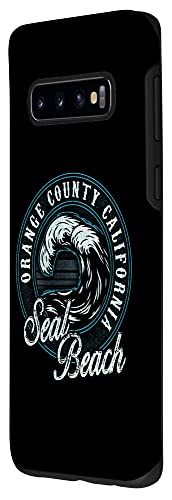 Seal Beach Retro Wave Circle - Beach Gift Case