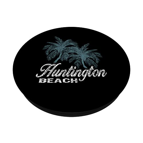 Huntington Beach California - Two Big Palms PopSockets Swappable PopGrip