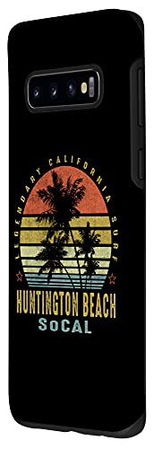 Huntington Beach Retro Palm Sunset - Beach Lover Gift idea Case