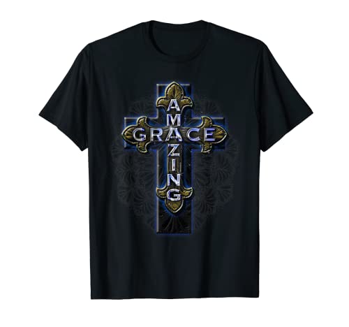 Amazing Grace Ornate Cross - T-Shirt