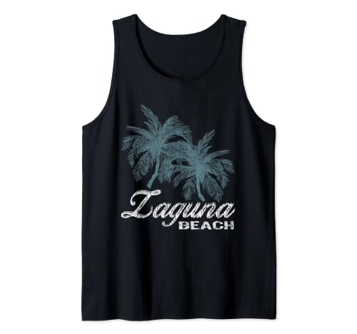 Laguna Beach California- Two Big Palms Tank Top