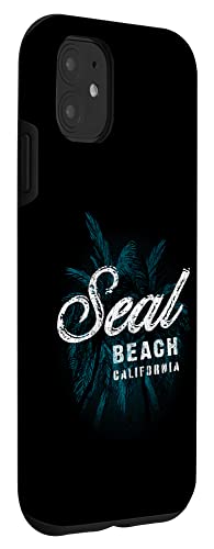Seal Beach - Palm Cluster Distressed Stamp Case