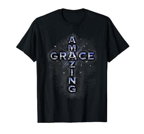Amazing Grace Cross - Ephesians 2:8 T-Shirt