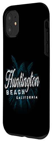 Huntington Beach - Palm Cluster Distressed Stamp Case