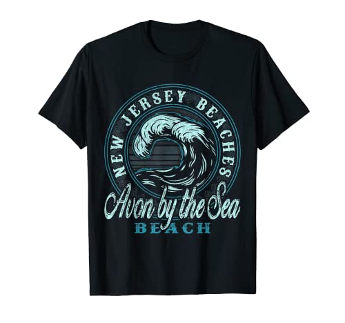 Avon by the Sea Beach Retro Wave Circle T-Shirt
