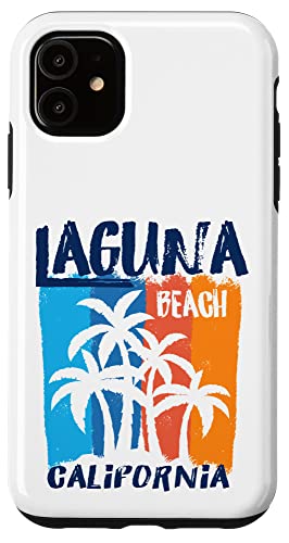 Laguna Beach California Fun Colorful Palm Trees Design Case