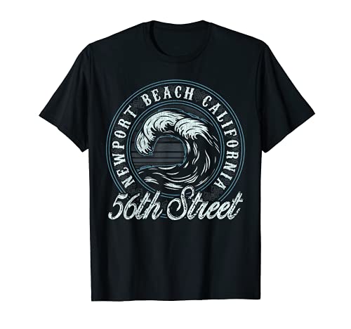 56Th Street Retro Wave Circle - Beach Gift T-Shirt