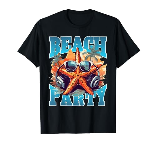 Energetic Sea life Beach Party Design - Hipster Star Fish T-Shirt