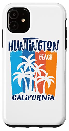 Huntington Beach California Fun Colorful Palm Trees Design Case