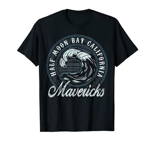 Mavericks Retro Wave Circle - Beach Gift T-Shirt