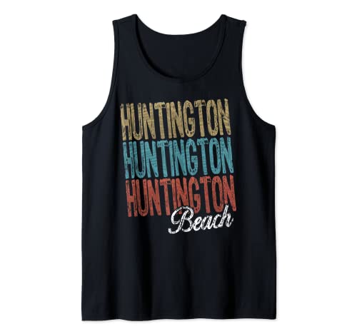 HUNTINGTON BEACH Three Tone Palm Tank Top