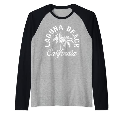 Laguna Beach California My Favorite Surf Beach Raglan Baseball Tee