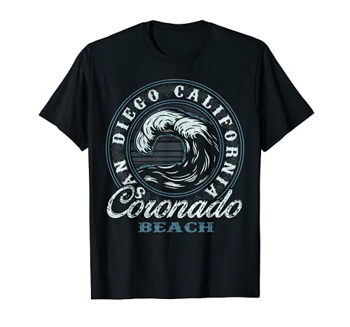 Coronado Retro Wave Circle - Beach Gift T-Shirt