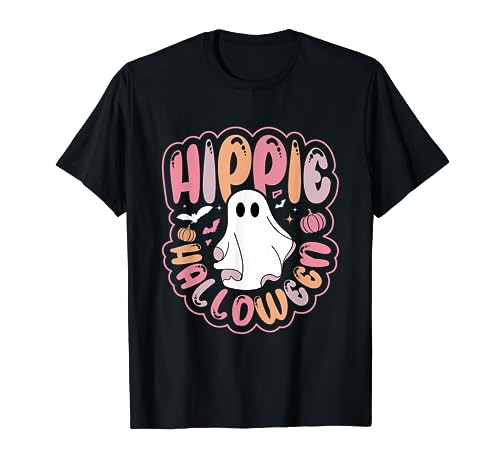 Colorful Retro Hippie Halloween Good Vibes & Groovy Costume T-Shirt