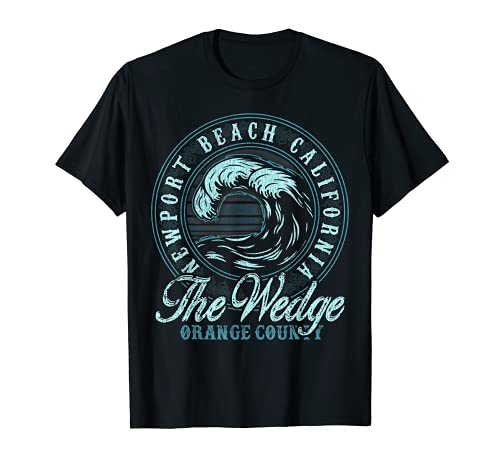 The Wedge Tonal Retro Surf Beach Design T-Shirt