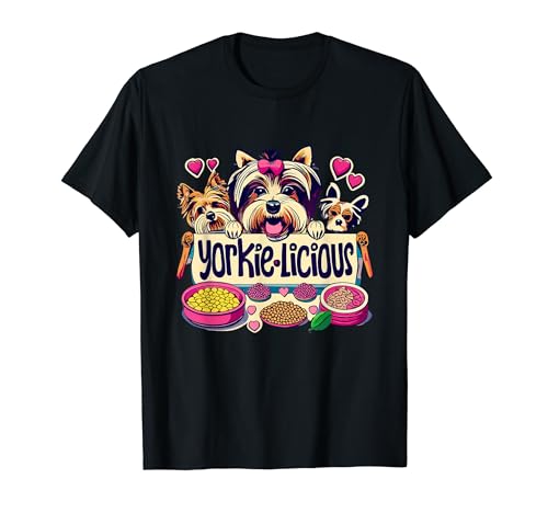 Adorable Yorkie Dog Lover's - Sweet Yorkie Illustration T-Shirt