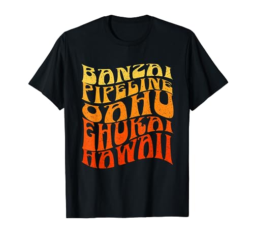 BANZAI PIPELINE BEACH Vintage 60s Retro Waves T-Shirt