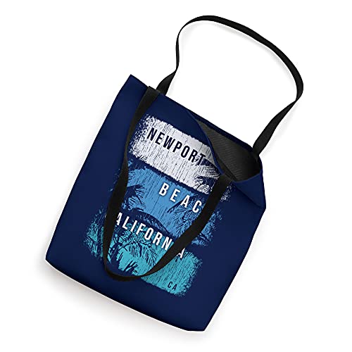 Newport Beach California CA Brush Strokes and Palms Tote Bag