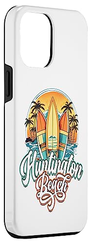Huntington Retro Vintage Three Surfboard and Palm Circle Case