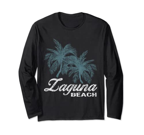 Laguna Beach California- Two Big Palms Long Sleeve T-Shirt