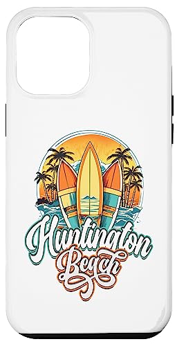 Huntington Retro Vintage Three Surfboard and Palm Circle Case
