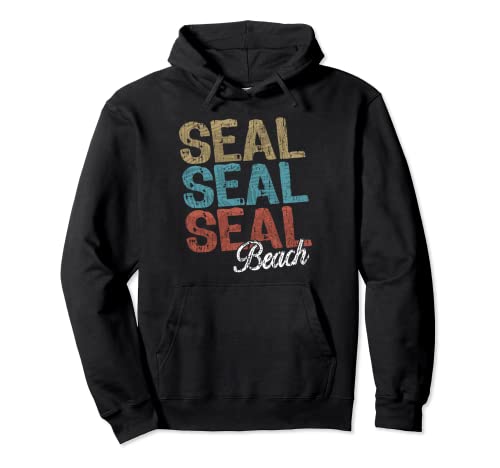 SEAL BEACH Three Tone Palm Pullover Hoodie