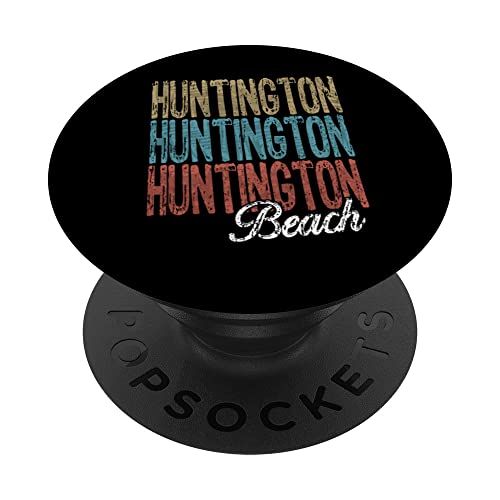 HUNTINGTON BEACH Three Tone Palm PopSockets Swappable PopGrip