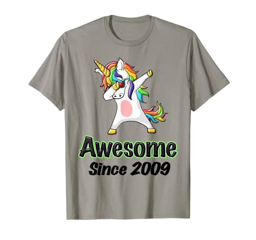 Awesome Since 2009 Dabbing Unicorn T-Shirt