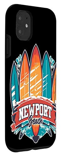 Newport Beach Rebel Surf Edgy Surfboard Design Case