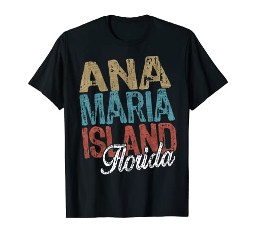 Ana Maria ISLAND Florida HIBISCUS & SCRIPT Three Tone Palm T-Shirt