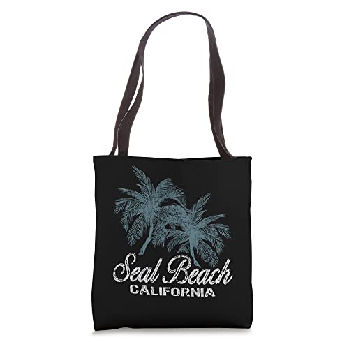 Seal Beach California - Two Big Palms Tote Bag