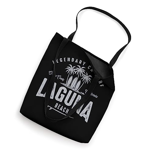THREE VINTAGE SURFBOARDS AND PALMS - Laguna Beach Tote Bag