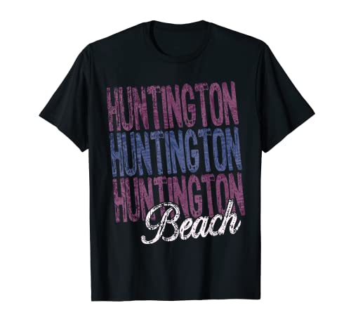 Huntington Beach California Three Times Beach Design T-Shirt