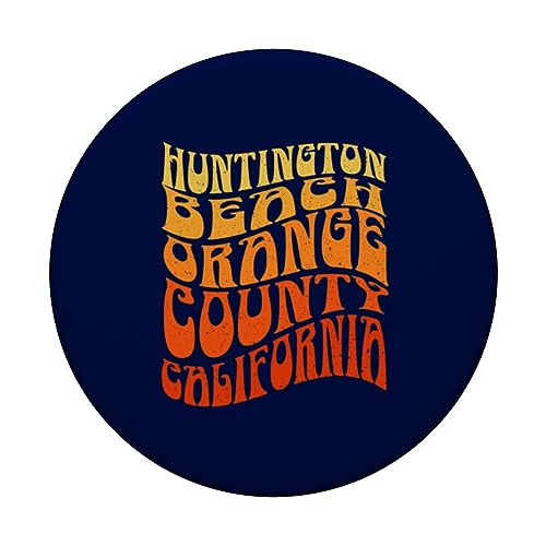 HUNTINGTON BEACH Vintage 60s Retro Waves PopSockets Swappable PopGrip