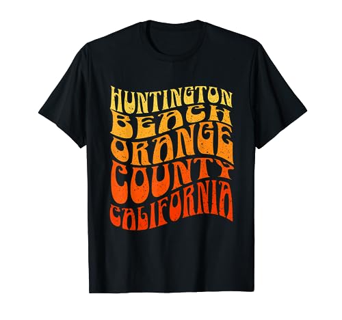 HUNTINGTON BEACH Vintage 60s Retro Waves T-Shirt