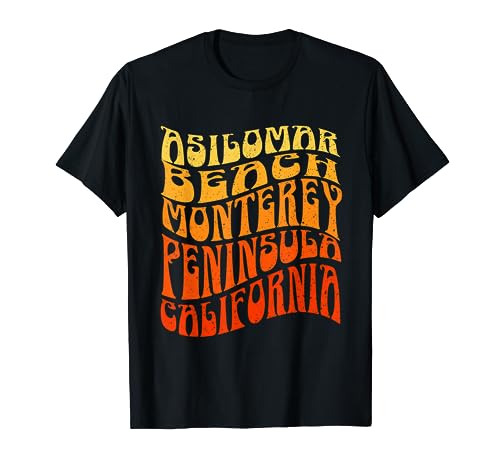 ASILOMAR BEACH Vintage 60s Retro Waves T-Shirt