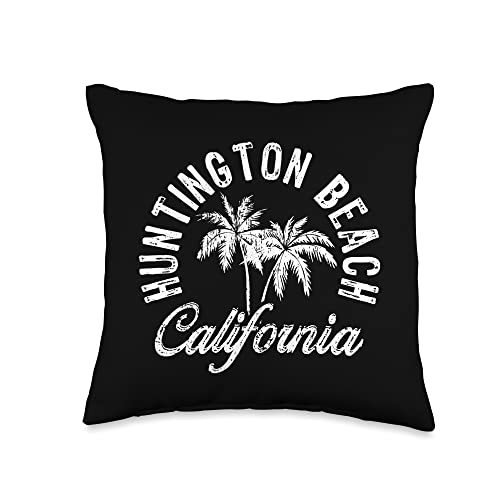 My Favorite Beach Huntington California My Favorite Surf Beach Throw Pillow