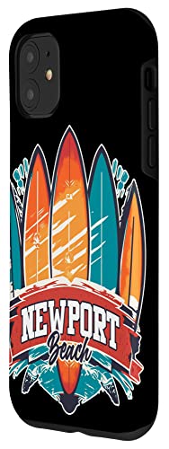 Newport Beach Rebel Surf Edgy Surfboard Design Case