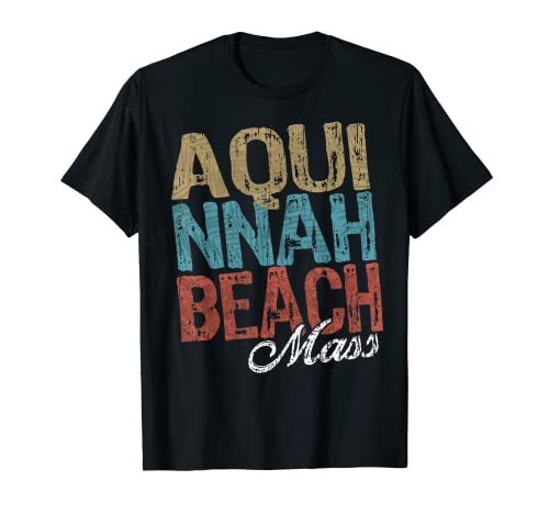 Aquinnah Beach Mass HIBISCUS & SCRIPT Three Tone Palm T-Shirt