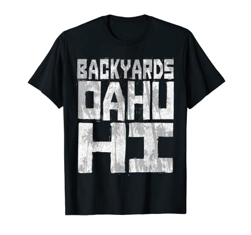 BACKYARDS OAHU HI - Chunk Block Palms T-Shirt