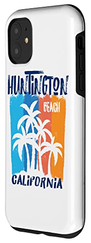 Huntington Beach California Fun Colorful Palm Trees Design Case