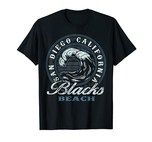 Blacks Retro Wave Circle - Beach Gift T-Shirt