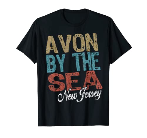 Avon by the Sea New Jersey HIBISCUS & SCRIPT Christian desig T-Shirt