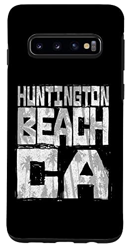 Huntington Beach California Retro Palm Sunset - Beach Design Case